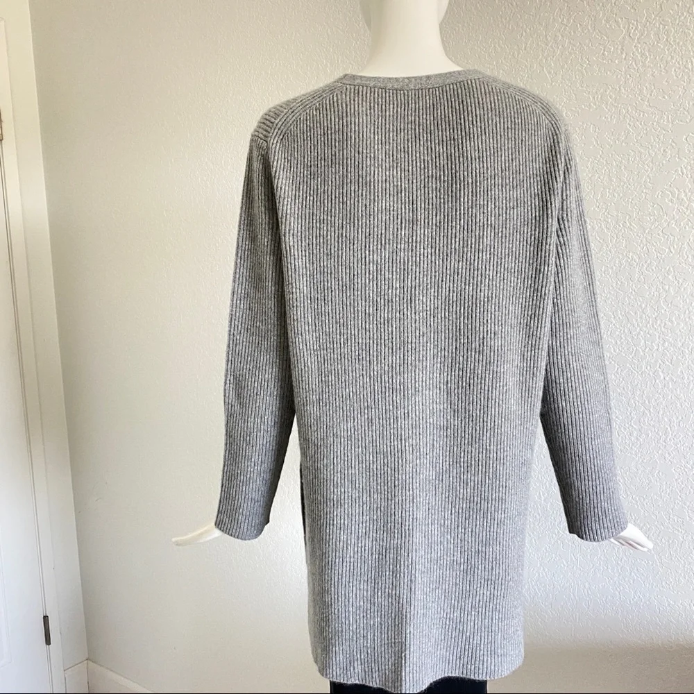 J.Crew Ribbed V-neck cashmere sweater